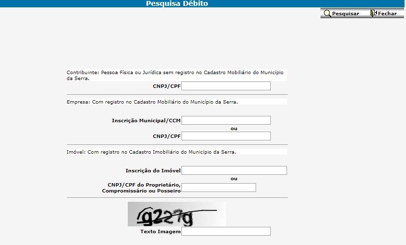 Emissão da 2ª via do IPTU Serra 2020